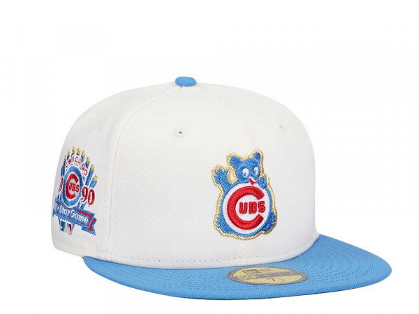 New Era Chicago Cubs All Star Game 1990 Chrome Throwback Two Tone Edition 59Fifty Fitted Cap