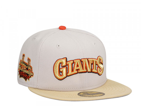 New Era San Francisco Giants Tell It Goodbye Sneaky Gold Two Tone Edition 59Fifty Fitted Cap