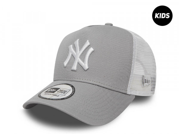 New Era New York Yankees Gray A Frame Trucker Kids 9Forty Strapback Cap