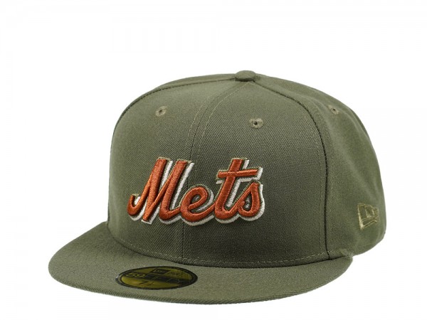 New Era New York Mets Olive Edition 59Fifty Fitted Cap