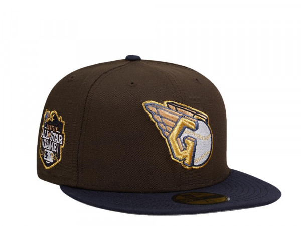 New Era Cleveland Guardians All Star Game 2023 Gold Prime Two Tone Edition 59Fifty Fitted Cap