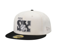 New Era Knoxville Sox Metallic Chrome Throwback Two Tone Edition 59Fifty Fitted Cap