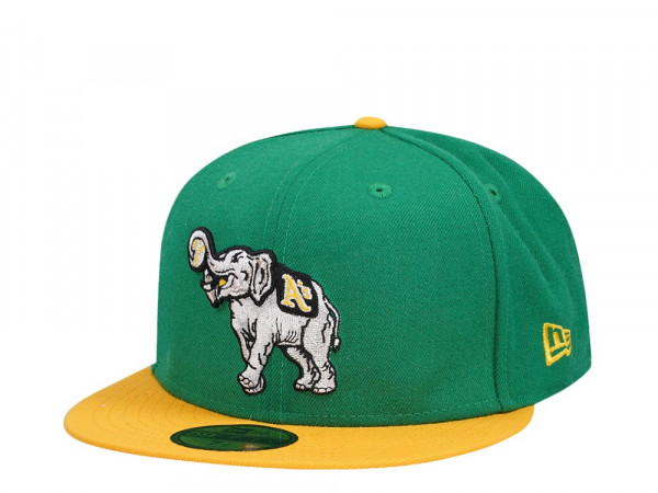 New Era Oakland Athletics Green Yellow Two Tone Edition 59Fifty Fitted Cap