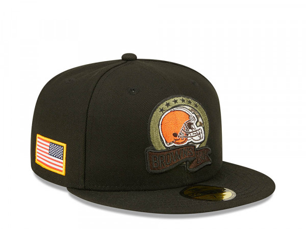New Era Cleveland Browns Salute to Service 2022 Fitted 59Fifty Cap