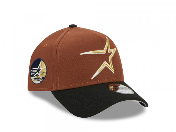 New Era Houston Astros 35th Anniversary Harvest Two Tone 9Forty A Frame Snapback Cap