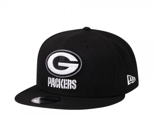 New Era Green Bay Packers Steel Black Edition 9Fifty Snapback Cap