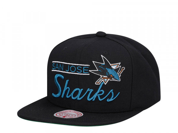 Mitchell & Ness San Jose Sharks Retro Lock Up Snapback Cap