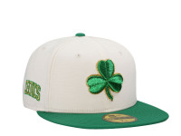 New Era Boston Celtics Chrome Gold Two Tone Edition 59Fifty Fitted Cap