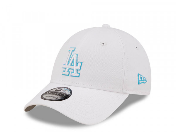 New Era Los Angeles Dodgers Neon Outline White 9Forty Strapback Cap