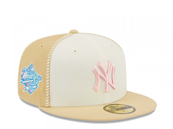 New Era New York Yankees Stitch World Series 1999 Gold Edition 59Fifty Fitted Cap