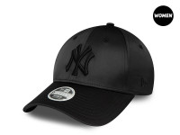 New Era New York Yankees Satin Black Womens 9Forty Strapback Cap