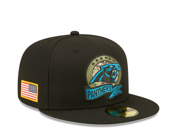 New Era Carolina Panthers Salute to Service 2022 Fitted 59Fifty Cap
