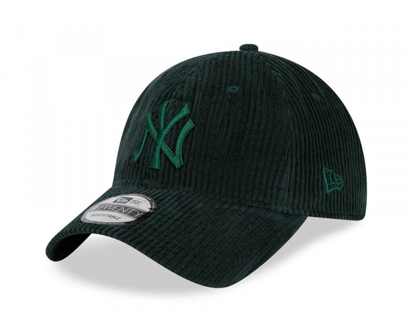 New Era New York Yankees Wide Cord Dark Green 9Forty Strapback Cap