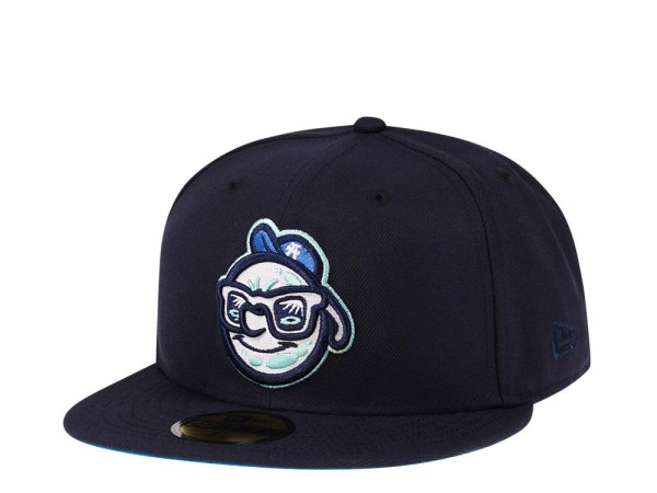 New Era Asheville Tourists Navy Mint Prime Edition 59Fifty Fitted Cap