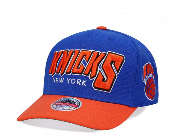 Mitchell & Ness New York Knicks Shredder Stretch Hardwood Classic Red Flex Snapback Cap