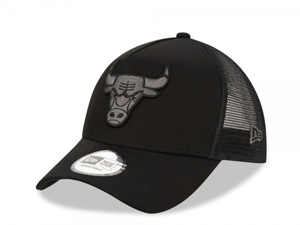 New Era Chicago Bulls Black Graphite Trucker Snapback Cap