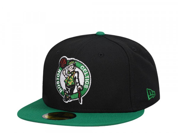 New Era Boston Celtics Black Green Two Tone Edition 59Fifty Fitted Cap