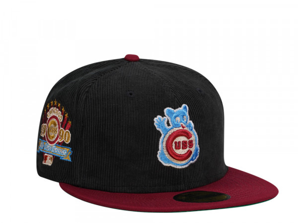 New Era Chicago Cubs All Star Game 1990 Merlot Two Tone Corduroy Edition 59Fifty Fitted Cap