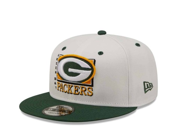 New Era Green Bay Packers White Crown 9Fifty Snapback Cap
