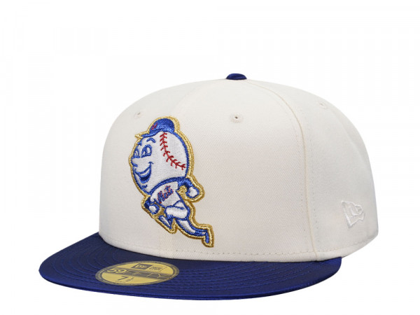 New Era New York Mets Chrome Satin Brim Two Tone Edition 59Fifty Fitted Cap