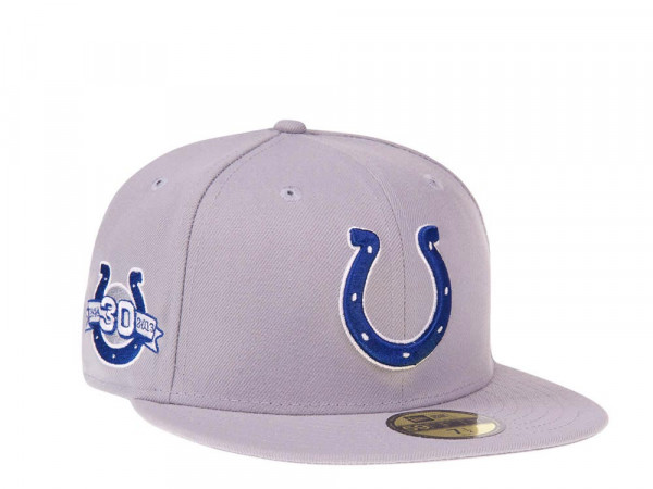 New Era Indianapolis Colts 30th Anniversary Gray Classic Prime Edition 59Fifty Fitted Cap