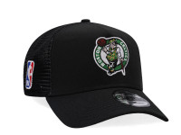 New Era Boston Celtics Black Classic Edition Trucker A Frame Snapback Cap