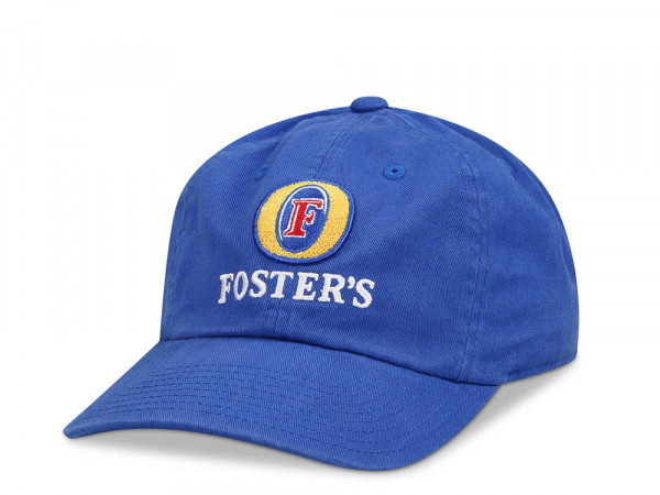 American Needle Miller Fosters Slouch Blue  Strapback Cap
