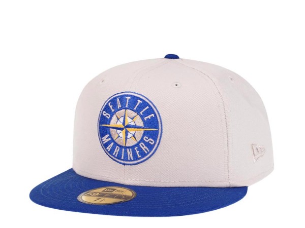 New Era Seattle Mariners Stone Two Tone Edition 59Fifty Fitted Cap