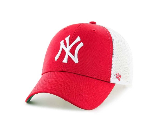 47Brand New York Yankees Classic Red Trucker Snapback Cap