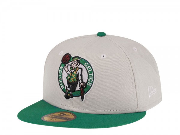 New Era Boston Celtics Cream Two Tone Edition 59Fifty Fitted Cap