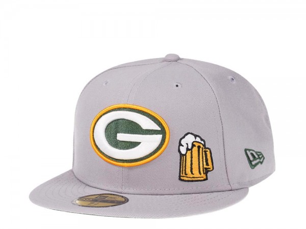 New Era Green Bay Packers City Icons Grey Edition 59Fifty Fitted Cap
