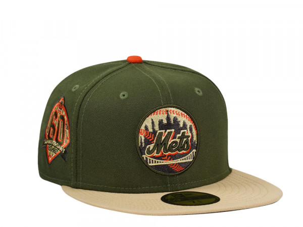New Era New York Mets 60th Anniversary Riffle Camo Two Tone Edition 59Fifty Fitted Cap