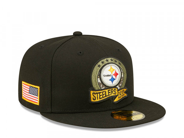 New Era Pittsburgh Steelers Salute to Service 2022 Fitted 59Fifty Cap