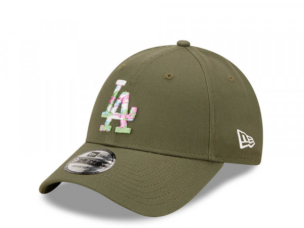 New Era Los Angeles Dodgers Seasonal Infill Olive 9Forty Strapback Cap