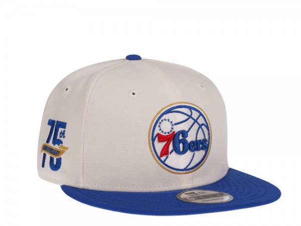 New Era Philadelphia 76ers NBA 75th Anniversary Two Tone Edition 9Fifty Snapback Cap