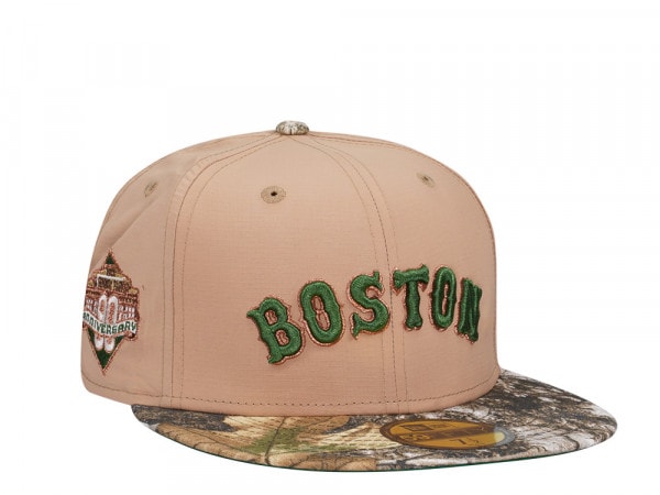 New Era Boston Red Sox 90th Anniversary Ripstop Real Tree Two Tone Edition 59Fifty Fitted Cap