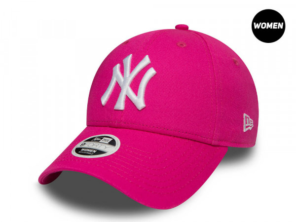 New Era New York Yankees League Essential Pink Womens 9Forty Strapback Cap