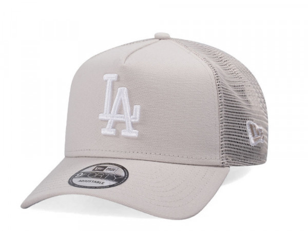 New Era Los Angeles Dodgers White Classic Trucker A Frame 9Forty Snapback Cap