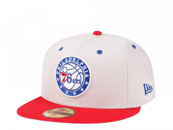 New Era Philadelphia 76ers Stone Two Tone Edition 59Fifty Fitted Cap