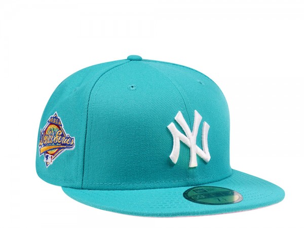 New Era New York Yankees World Series 1996 Teal and Pink Edition 59Fifty Fitted Cap