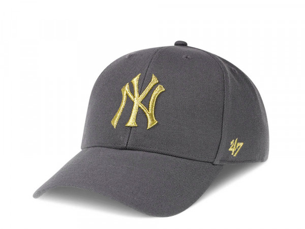 47Brand New York Yankees Classic Gray and Gold Snapback Cap