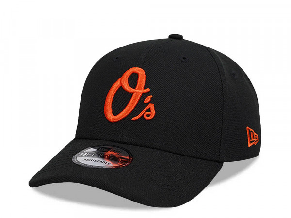 New Era Baltimore Orioles Black Orange Detail Edition 9Forty Snapback Cap