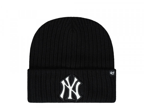 47Brand New York Yankees Black Thick Cord Logo Mütze