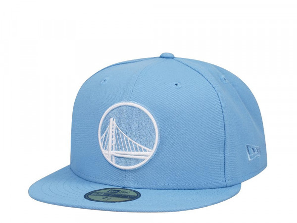 New Era Golden State Warriors Sky Blue Classic Edition 59Fifty Fitted Cap