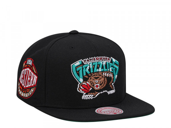 Mitchell & Ness Vancouver Grizzlies Conference Patch Black Snapback Cap