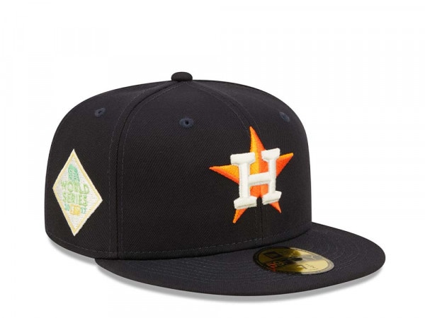 New Era Houston Astros Citruspop Patch World Series 2017 59fifty Fitted Cap