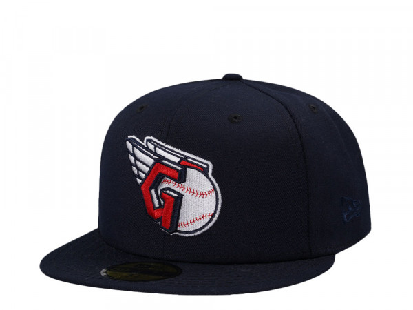 New Era Cleveland Guardians Navy Classic Edition 59Fifty Fitted Cap