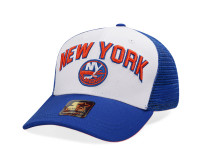 Starter New York Islanders Penalty Curved Trucker Snapback Cap