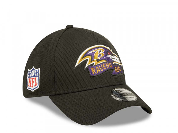 New Era Baltimore Ravens Black Coach NFL Sideline 2022 39Thirty Stretch Cap