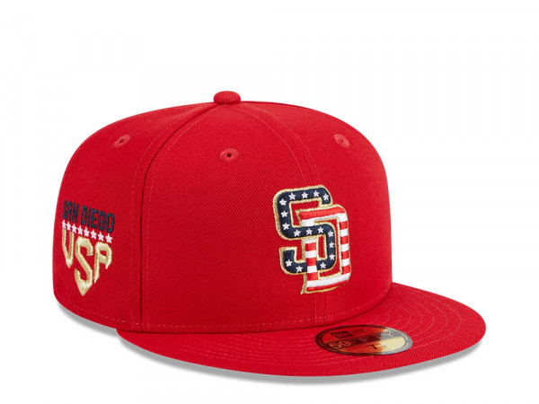 New Era San Diego Padres 4th of July 23 Authentic On-Field 59Fifty Fitted Cap